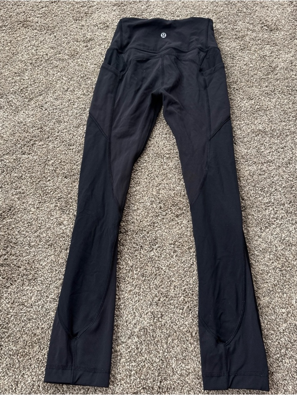 Lululemon Women’s Size 2 Black High-Rise Athletic Pocket Leggings 25”